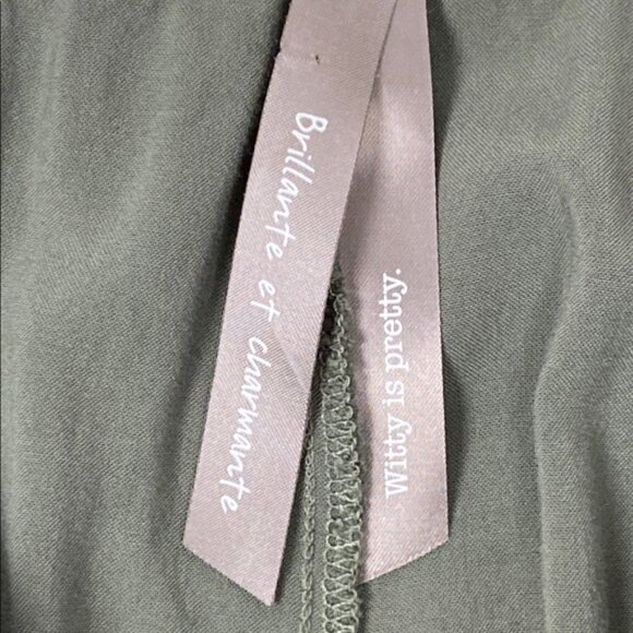 Penningtons Green Pants High Rise Relaxed Fit - Picture 4 of 10